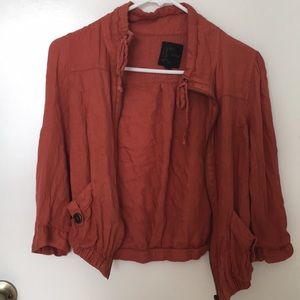 Orange utility jacket